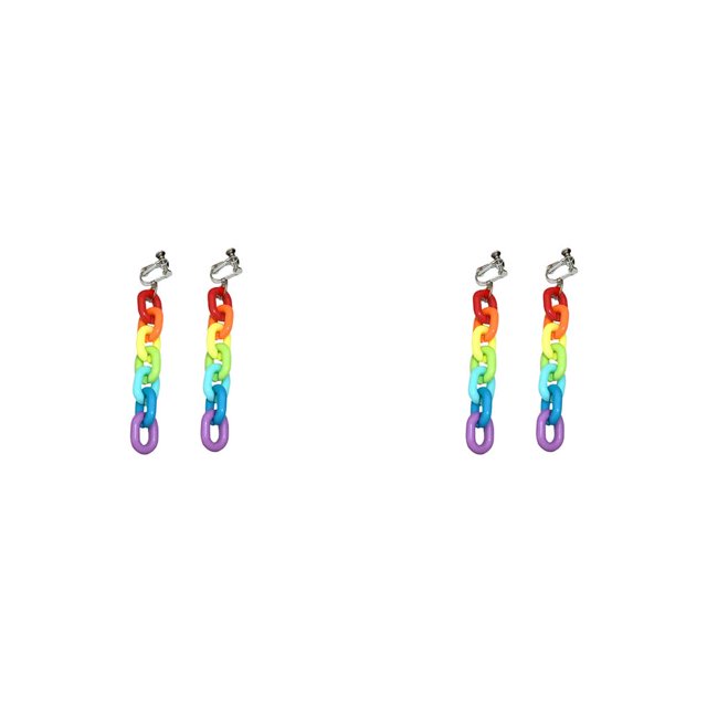 Jumpingount 1 par de pendientes de mujer para banquete, senderismo, citas, pendientes de gota, diseño Simple, joyería geométrica, regalo de cumpleaños, Clip de oreja 2piezas Jumpingount CBP298906
