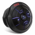 thumbnail image 1 of Pyle Controlador de audio Bluetooth inalámbrico para coche - Botón multimedia Bluetooth Receptor marino con control remoto con USB, AUX, soporte para coche, camión, barco, vehículos marinos PowerSport, 1 of 5