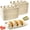 100 Pack(3 Dividers), variant on Pulp Fiber Plates with 3 Dividers, 100PCS Disposable Taco Holders for Party, Lazy Susan Taco Bar
