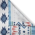 thumbnail image 3 of Ambesonne Ikat Kitchen Curtains, Watercolor Style Art Shapes, 55"x45", Dark Sky Blue Coral, 3 of 3