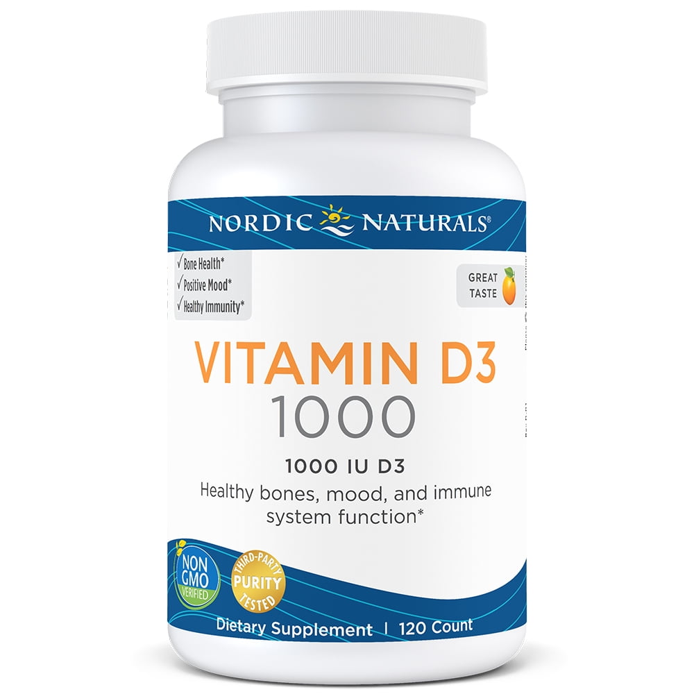 Nordic Naturals Vitamin D3 Softgels 250 Mg 1000 Iu 120 Ct Walmartcom