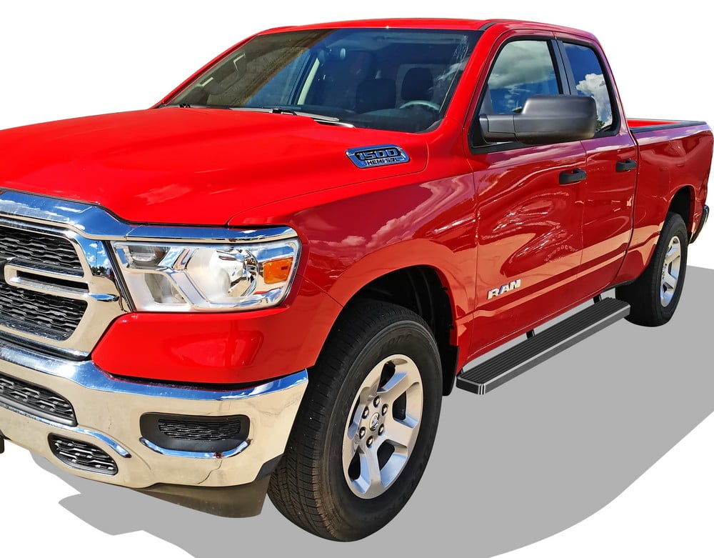 APS Running Boards 5 inches Compatible with Ram 1500 2019-2025 Quad Cab for New Body Style Only (Exclude 19-24 Ram 1500 Classic) Stainless Steel (Nerf Bars Side Steps Side Bars)