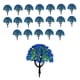thumbnail image 2 of 20 piezas DIY diseño modelo árboles tren ferrocarril paisaje árbol Natural Diorama Arbol azul Zulema Modelos de árboles de diorama, 2 of 8