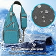 thumbnail image 2 of Bolso bandolera con correa de hombro ajustable, múltiples bolsillos, banda reflectante para viajes, desplazamientos y uso diario al aire libre., 2 of 9