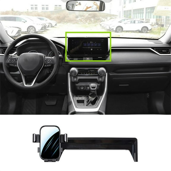 360 Degree Rotation Car Phone Holder For Toyota RAV4 2023-24 10.25'' Accessories
