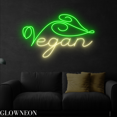 thumbnail image 2 of Glowneon Vegan Neon Sign, Vegetarian Led Sign, Vegan Restaurant Decor, 2 of 4
