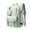Light Green, variant on Classic Solid Color Backpack with Front Zipper Accessory Pocket Padded Shoulder Straps for Work, Office, Gym, Sports, Travel