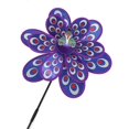 thumbnail image 3 of Double Layer Peacock Sequins Windmill Colorful Wind Spinner Kids Toy New Purple, 3 of 4