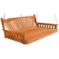 thumbnail image 4 of Kunkle Holdings, LLC Pine 6' Fanback Swingbed Redwood Stain, 4 of 5