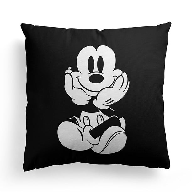 Hot Disney Mickey Mouse Minnie Mouse funda de cojín de felpa Anime funda de almohada juguetes de peluche fundas de almohada decoración del hogar regalo 45x45CM45CM Gao Jinjia LED