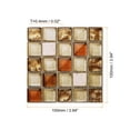 thumbnail image 2 of 25 Sheets Peel and Stick Tiles, 3.94"x3.94"x0.02" for Kitchen Wall Stairs, Retro Beige, 2 of 6