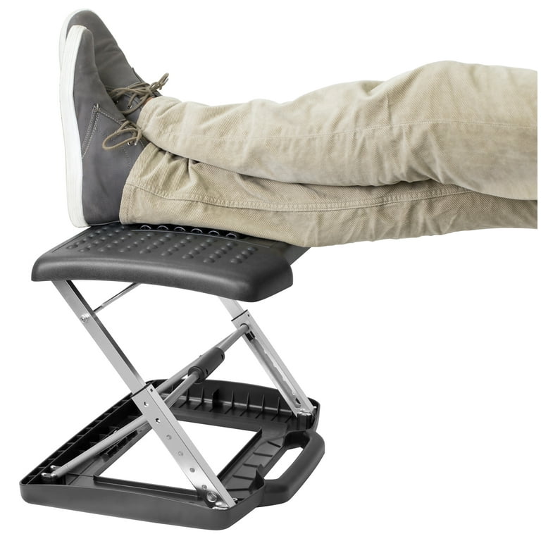 Mount-It! Under Desk Footrest with Messaging Rollers and Height