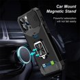 thumbnail image 4 of Case For iPhone 14 13 12 11 Pro Max XS XR 8 7 Plus Slide Camera Card Holder Slot Duty Wallet Protective With Ring Stand Cover, 4 of 5