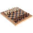 thumbnail image 4 of Juego de ajedrez, damas y juegos de damas en un solo tablero plegable portátil de madera, 4 of 8