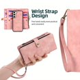 thumbnail image 1 of MEGSHI Is Suitable For Samsung S22 S22PLUS Multifunctional Leather Phone Case Samsung S21PLUS Zipper Hanging Rope Flip Leather Case S21 Two-in-one Anti-fall Phone Protective Case Multi-card Slot Large, 1 of 5
