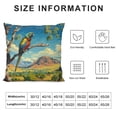 thumbnail image 5 of Orinice Parrot Tree Branch Desert Landscape Graphic Decorative Pillow Cover 20x20in, 5 of 5