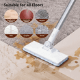 thumbnail image 4 of ORFELD Multi-Purpose  248℉ Steam Mop with Display Screen, Detachable Handheld Steam Cleaner, Quick 15s Heat, 400ml and 2-Level Steamer for Cleaning Floor, Carpet, Kitchen, Car, Toys(White), 4 of 12