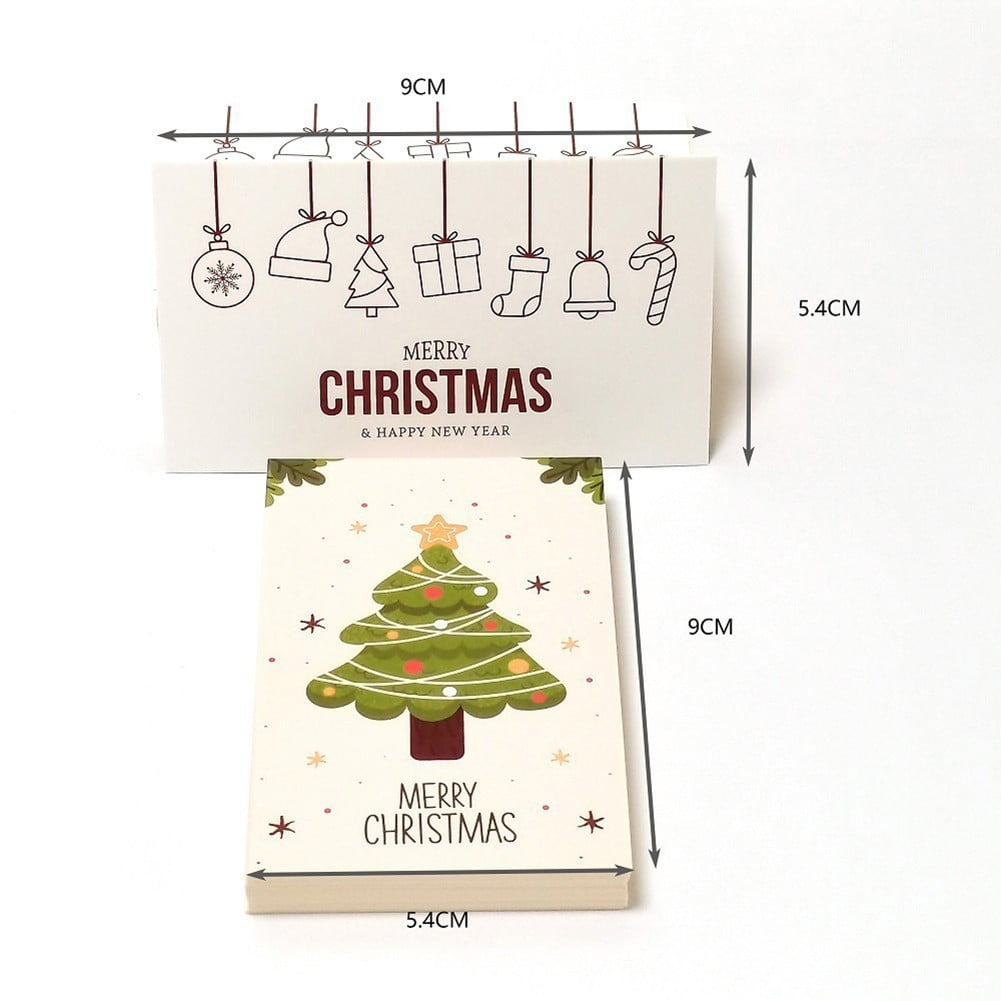 Yannee 50 Pcs Merry Christmas Holiday Greeting Card Xmas Cards