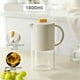 thumbnail image 3 of Portable Glass Water Jug with Lid Kitchen Coffee Pot with Handle Coffee Tea Kettle Coffeeware Teaware 1800ml, 3 of 5