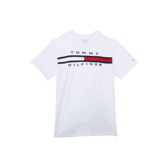 Camiseta Tommy Hilfiger para niños, manga corta, bandera, cuello redondo, 5 años