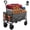 Gray, variant on TopComfy Collapsible Utility Cart with Rolling Wheels, Heavy Duty 330LB Mobile Handcart with Adjustable Grip Handles for Daily Errands and Camping, Gray
