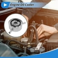 thumbnail image 2 of Enfriador de aceite del motor Unique Bargains para Nissan Pathfinder 4.0L 2008-2012, enfriador de aceite de transmisión No.21305EA21B/21305EA22B, acero inoxidable, 1 Pc, 2 of 6