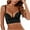 Black, variant on Women's Classic T-Shirt Bra Woman Breast-Receiving Bra Without Underwire Vest Lingerie Underwear V-Neck Back-Smoothing Bra Feature Hook and Eye Closure Training Bra Style Y-100 , Black L
