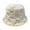 White, variant on YAOBAMM Women Hat Women Winter Fisherman Hat Letter Plaid Color Matching Thick Plush Flat Top Windproof Warm Lady Bucket