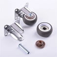 thumbnail image 3 of 1/1.25/1.5/2 Inch Furniture Casters Wheels Rubber Swivel Castor Trolley Rubber Caster With Brake ,Easy to Use, 3 of 4