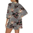 thumbnail image 3 of Women's Casual J Fashion Print Lightweight And Comfortable Beach Vacation Chiffon Cardigan Sun Cardigan Sun Protection Clothing Women Sun Protection Shirts for Women, 3 of 7