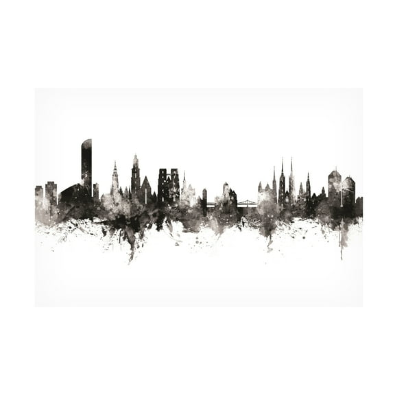 Michael Tompsett 'Wroclaw Poland Skyline' Canvas Art