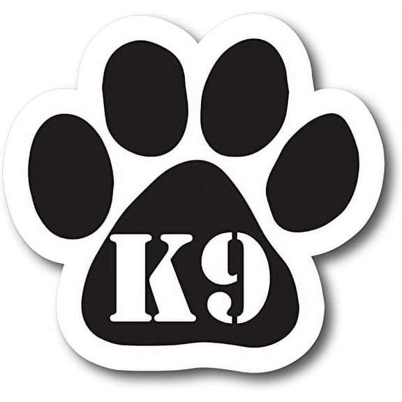 K9 Pawprint Car Paw Print Auto Truck Decal 5"