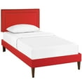 thumbnail image 4 of Modway Jessamine Fabric Upholstered Queen Platform Bed in Laguna, 4 of 5