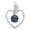 Silver, variant on 7 MM Heart Shape Natural Blue Sapphire 925 Sterling Silver Valentines Day Gifts Pendant