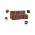 thumbnail image 2 of Meridian Furniture Arc Cognac Vegan Leather Modular Sectional, 2 of 12