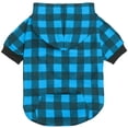 thumbnail image 2 of Plaid Dog Sweaters Hoodies Sweatshirts for Dogs Cats, Warm and Soft Cold Weater Coats for Christmas (Blue, Medium), 2 of 31