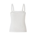 thumbnail image 4 of Women y2k Crop Top Women's Summer Skinny Sling Vest White Sleeveless Backless Lace Trim Slim Fit Tops 00s Streetwear, 4 of 10