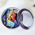 thumbnail image 3 of CNKOO 2-Pack Christmas Themed Metal  Tin Case Containers With Clear Window Lids Holiday Decorative Box, 3 of 5