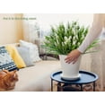 thumbnail image 3 of Faux Fall Flowers for Outside,Artificial Plants Outdoor, UV Resistant Faux Monkey Grass Greenery Stems Faux Plastic Flowers Shrubs for Home Weddings Garden Porch Front Patio Office Decor(Orange), 3 of 4