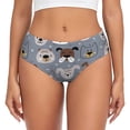 thumbnail image 1 of Balery Cute Dog Faces Ropa Interior de Algodón para Mujer con Dibujo – Braguitas Cómodas y Elásticas, Estilo Clásico-Small, 1 of 6