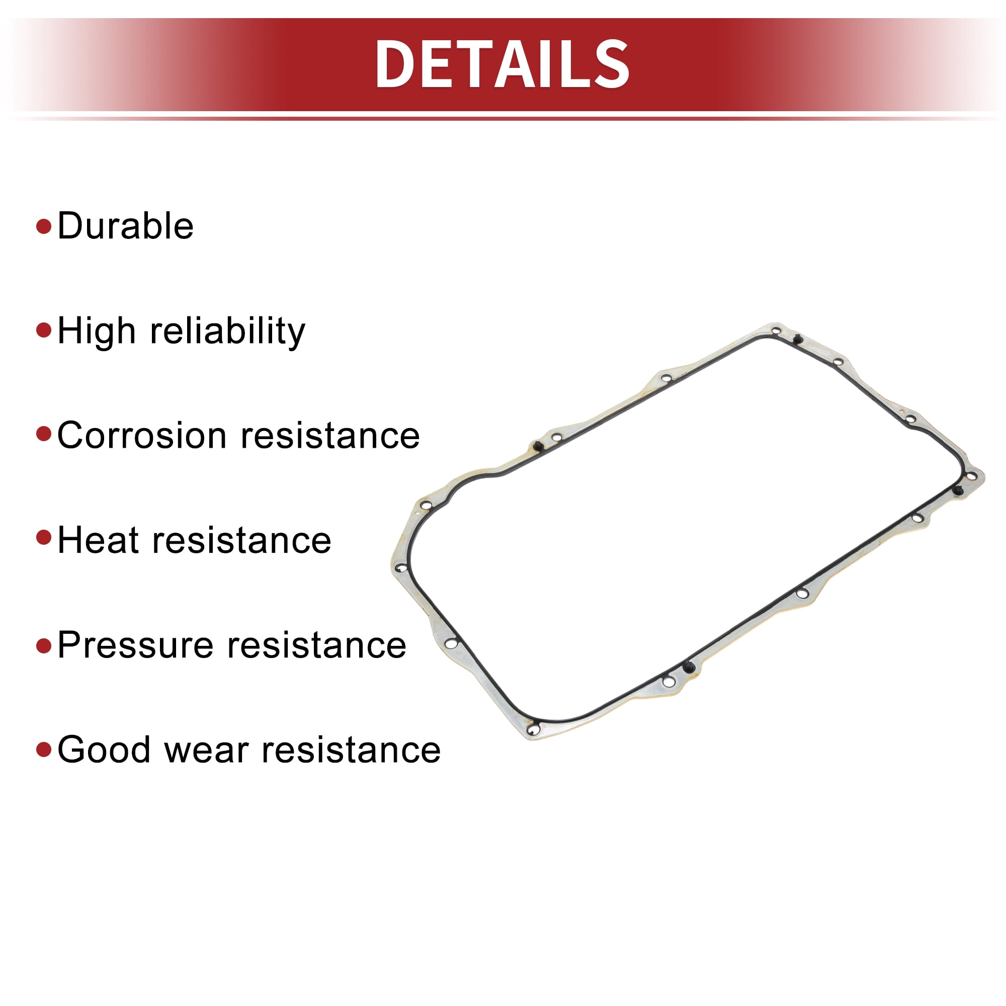 Car Oil Pan Gasket Car Transmission Oil Pan Gasket Engine Oil Pan Gasket Seal No.68362042AA for Jeep Wrangler 2018-2024 for Jeep Gladiator 2020-2024