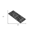 thumbnail image 3 of 22" X 48" Black Rubber Botanical Leaves Outdoor Door Mat, 3 of 3