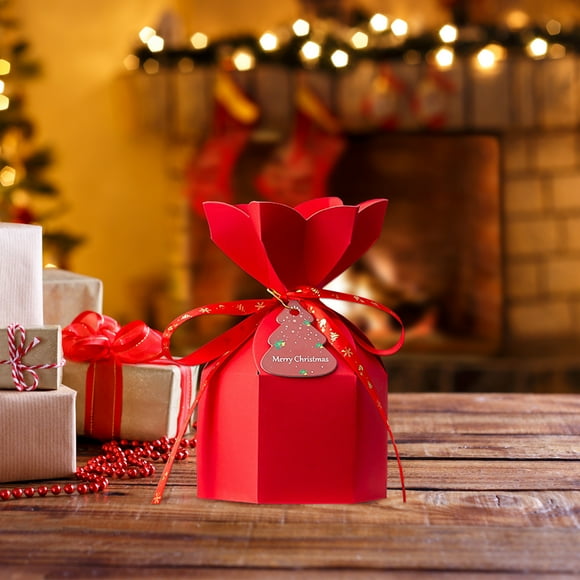 Christmas Bow Candy Wrapping Box Christmas Christmas Eve Candy Wrapping Box Christmas Supplies Gift Boxes