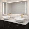 thumbnail image 6 of Kadyn 16Inch White Ceramic Oval Bathroom Sink with Pop-Up Drain Design, Countertop Vessel Wash Basin for Bathroom, Home Office, White, 6 of 8