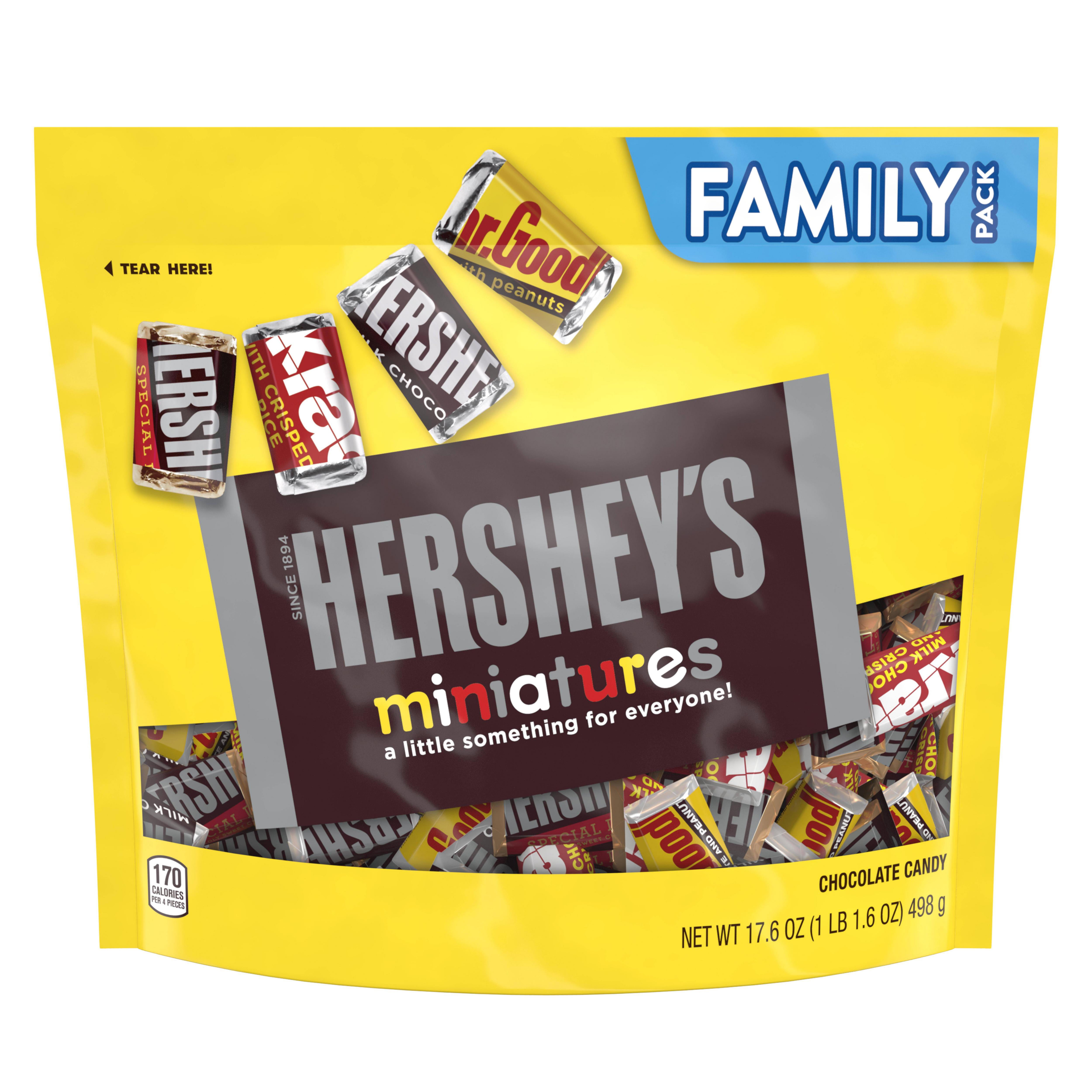 Hershey&#39;s Miniatures Assorted Milk and Dark Chocolate Candy Bars - 17.6oz