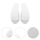 thumbnail image 3 of 8 pares de pantuflas de suela gruesa, pantuflas de invitados blancas puras, pantuflas de vellón coral, 3 of 8