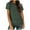 Green, variant on Women's Casual Solid Color Crew Neck Short Sleeved T Shirt Top Athletic Shirts Women Loose Fit Work Out Shirts Women Women's Striped Shirts Women S Tops Short Sleeve Ladies Tees and Tops Womens