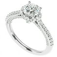 Empire Jewel Classic 1.3 Ct Round Cut Lab Created Diamond Ring 14K