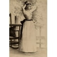 thumbnail image 2 of Weir, J Alden 13x18 Gold Ornate Wood Framed with Double Matting Museum Art Print Titled - Portrait of Miss Hoe, 2 of 4