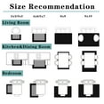 thumbnail image 6 of ZENELESS Washable Large Area Rugs for Living Room, 8x10 Non-slip Carpet for Dining Room,Modern Accent Rug for Bedroom, Black, 6 of 10